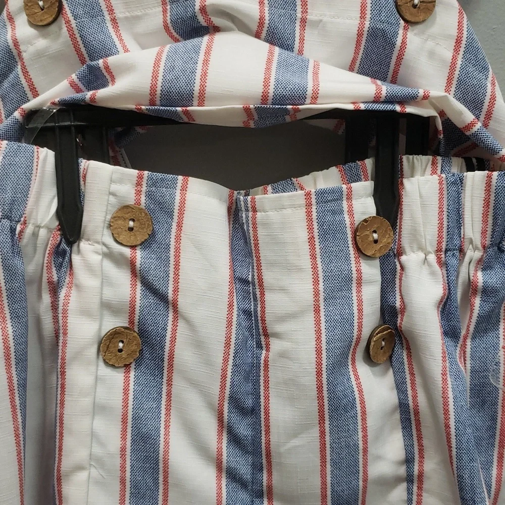 Love Squared Girls NWT Striped Tank Style Top and Shorts Set, Girls 10